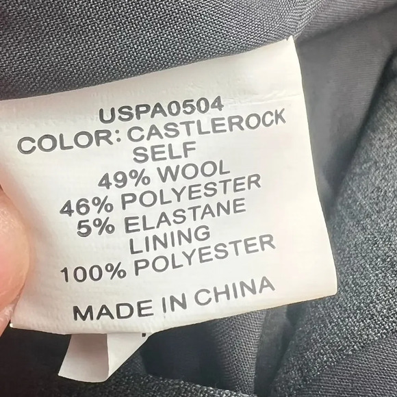 UNIVERSAL STANDARD Silvia Slim Cut Trousers in‎ Castlerock Grey Size 2 NWT - Picture 5 of 6